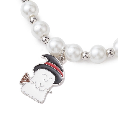 Alloy Enamel Charm Bracelets BJEW-JB10851-01-1