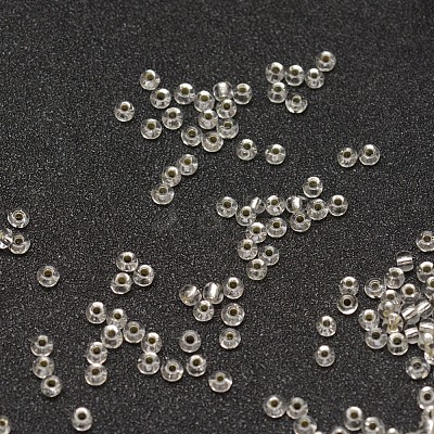 12/0 Transparent Glass Round Seed Beads SEED-J010-F12-21-1