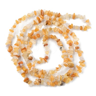 Natural Yellow Aventurine Beads Strands G-G0003-B15-1