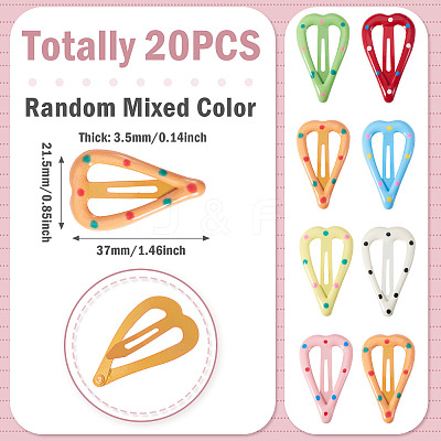 Iron Enamel Snap Hair Clips PHAR-TADJ0001-06C-1