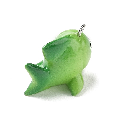 Marine Theme Opaque Resin Pendants RESI-P047-01I-P-1