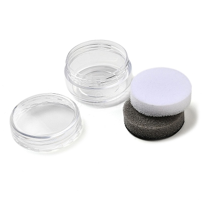 Column Plastic Loose Diamond Storage Screw Top Foam Gem Jars CON-NH0001-03B-1