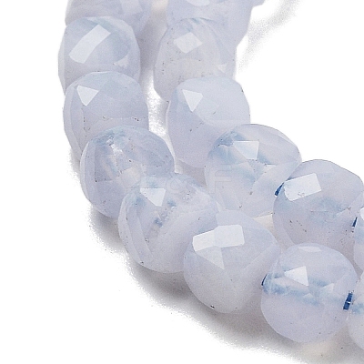 Natural Blue Lace Agate Beads Strands G-H042-A09-02-1
