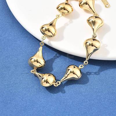 304 Stainless Steel Link Chain Bracelets for Women BJEW-U021-08G-02-1