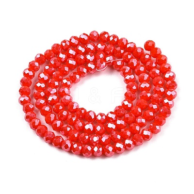 Electroplate Glass Beads Strands EGLA-A044-P4mm-A03-1