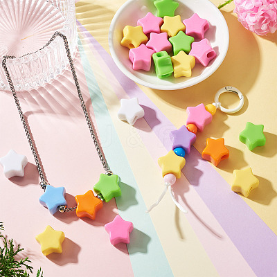 Acrylic European Beads MACR-TAC0001-28B-1