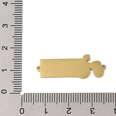 304 Stainless Steel Light Sky Blue Enamel Vehicle Connector Charms STAS-P377-13G-B-1