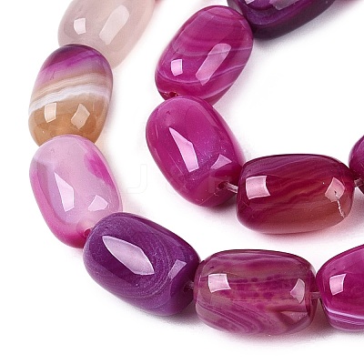 Natural Agate Beads Strands G-N356-02B-07-1
