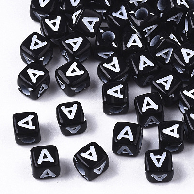 Opaque Acrylic Beads SACR-N002-01A-1