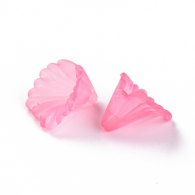 Frosted Acrylic Bead Caps MACR-S371-10A-704-1