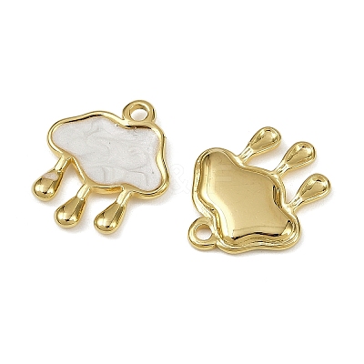 304 Stainless Steel Enamel Pendants STAS-L290-09G-1