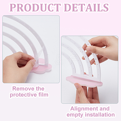 Acrylic Jewelry Earring Display Stands EDIS-WH0022-10-1