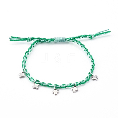 Adjustable Nylon Thread Braided Bead Bracelets BJEW-JB06058-03-1