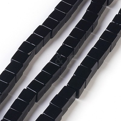 Natural Black Onyx Beads Strands G-K282-03B-1