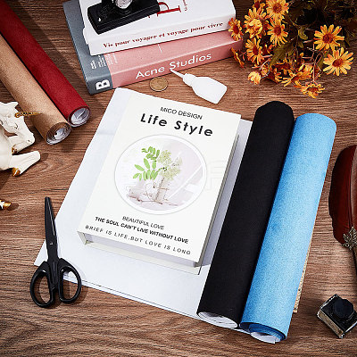 4 Sheets 4 Colors Faux Suede Book Covers DIY-CP0010-62-1