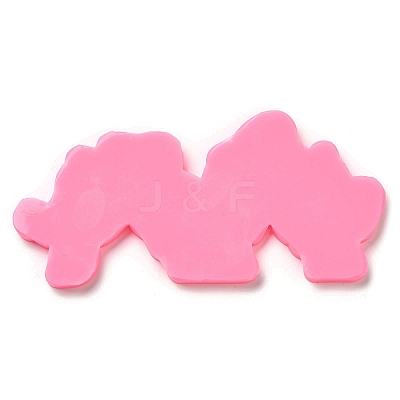 Fitness Theme Silicone Keychain Pendant Molds AJEW-M221-05-1