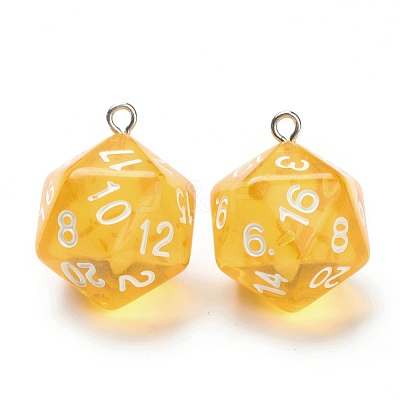Transparent Acrylic Pendants MACR-O044-03F-1