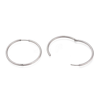 Non-Tarnish 304 Stainless Steel Huggie Hoop Earrings EJEW-L256-02H-P-1