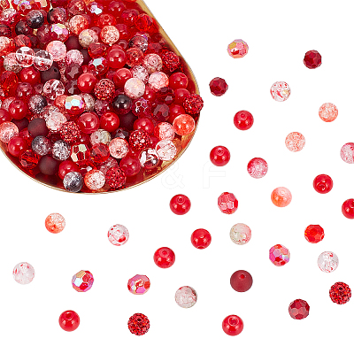 DIY Round Beads Jewelry Making Finding Kit DIY-WR0003-85A-1
