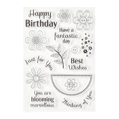Silicone Clear Stamps X-DIY-A013-19-1