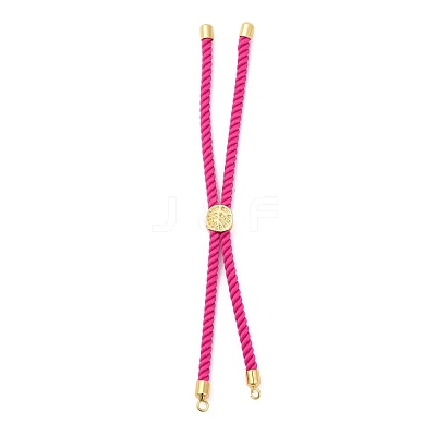 Twisted Nylon Cord Silder Bracelets DIY-B066-03G-22-1