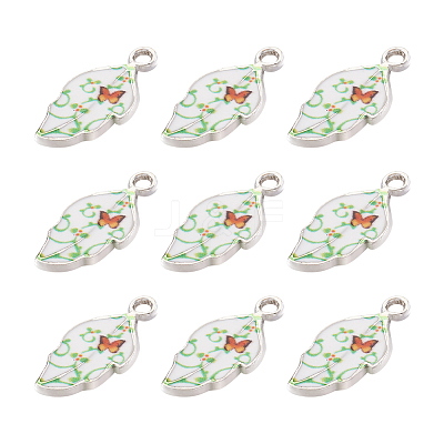 Alloy Enamel Pendants PALLOY-TAC0009-25P-B-1