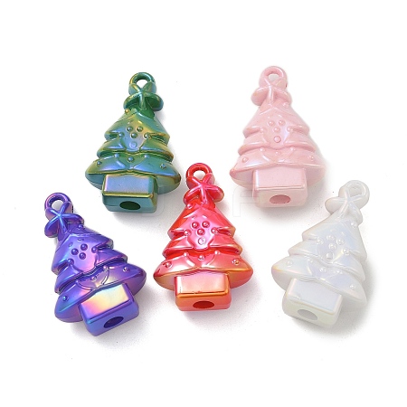 Christmas Theme UV Plating Acrylic Pendants PACR-Q008-26-1
