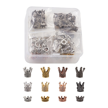 Brass Micro Pave Cubic Zirconia Beads ZIRC-TA0001-07-1