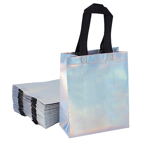 20Pcs Iridescent Rainbow Cloth Gift Tote Bags ABAG-GO0001-15-1