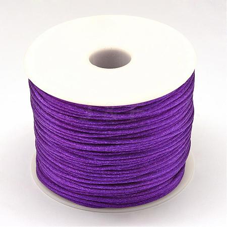 Nylon Satin Rattail Cords NWIR-R025-1.0mm-675-1