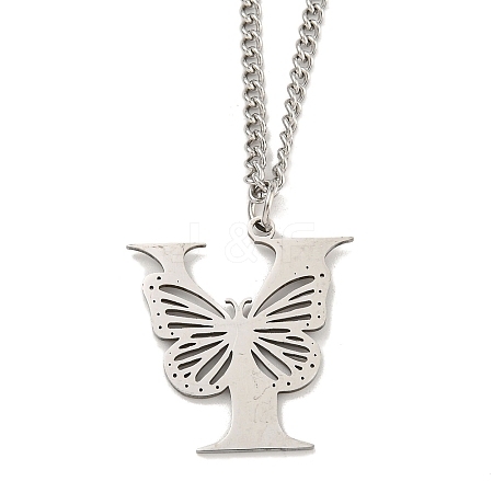 201 Stainless Steel Necklaces NJEW-Q336-01Y-P-1