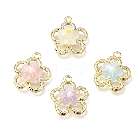 Brass Resin Pendants RE-CBAE379-19LG-1