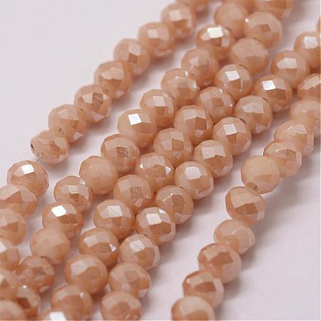 Electroplate Glass Bead Strands GLAA-K016-3x4mm-02PL-1
