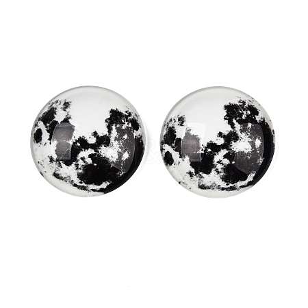 Fluorescent Glass Cabochons GGLA-T004-12A-1