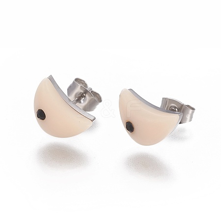 (Jewelry Parties Factory Sale)304 Stainless Steel Rhinestone Stud Earrings EJEW-F234-38P-1