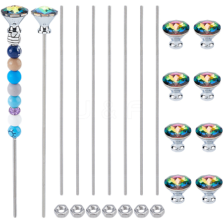 DIY Beaded Garden Stakes Making Kit DIY-FH0010-86A-1