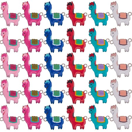 40Pcs Printed Alloy Connector Charms FIND-SC0005-20-1