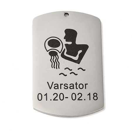 Non-Tarnish 304 Stainless Steel Pendants STAS-C098-01A-P-1