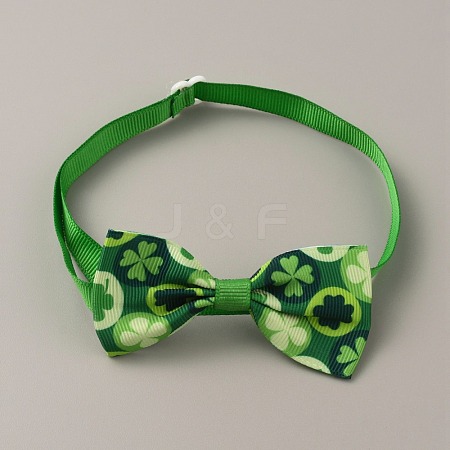Adjustable Cloth Pet Bow Ties AJEW-WH0258-563J-1