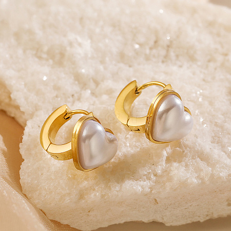 304 Stainless Steel Hoop Earrings EJEW-A110-01G-1