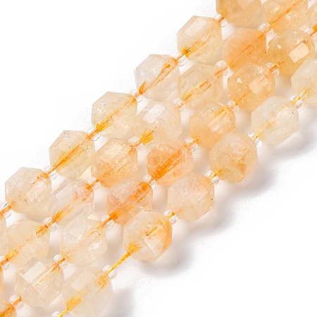 Heated Natural Citrine Beads Strands G-C171-D02-01-1