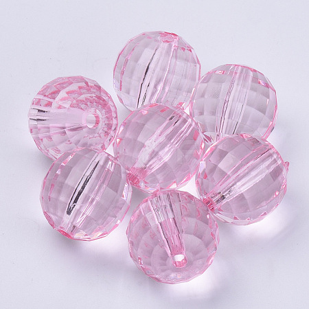 Transparent Acrylic Beads X-TACR-Q254-8mm-V03-1
