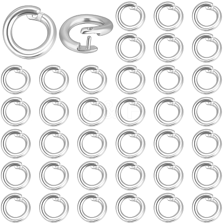 Brass Twister Clasps KK-BBC0023-90S-1