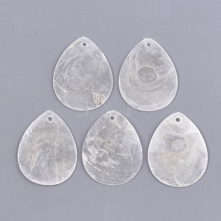 Capiz Shell Pendants SSHEL-T006-06-1