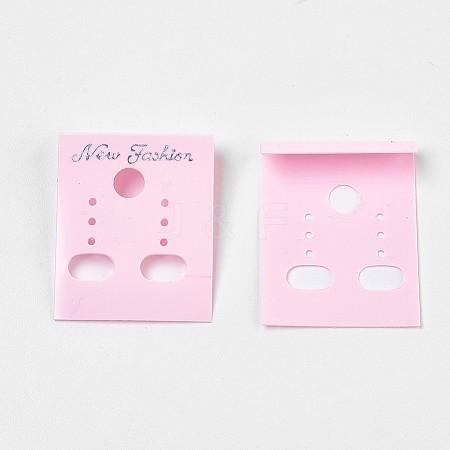Plastic Earring Display Card LS-BCOF-WH0001-01-1
