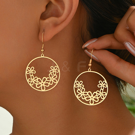 Elegant Iron Dangle Earrings CU1460-2-1