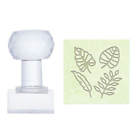Clear Acrylic Soap Stamps DIY-WH0445-011-1