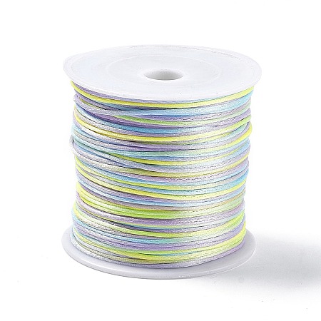 Segment Dyed Nylon Rattail Satin Cords NWIR-A008-01F-1
