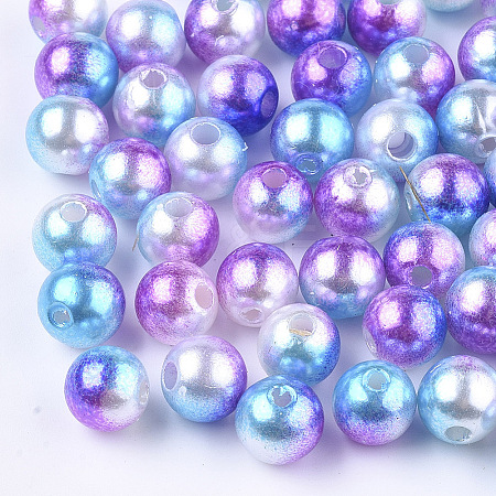 Acrylic Imitation Pearl Beads X-MACR-N001-01D-1