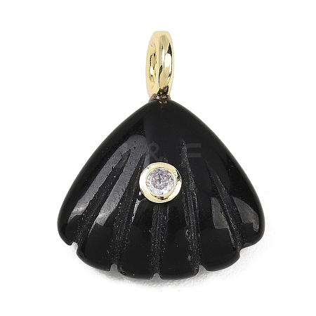 Natural Obsidian Carved Pendants G-G330-02G-05-1